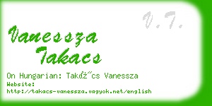 vanessza takacs business card